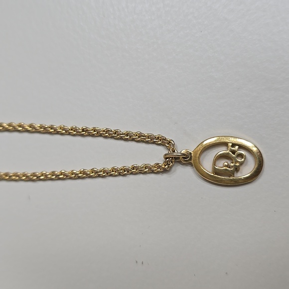 Dior classic gold plated vintage necklace